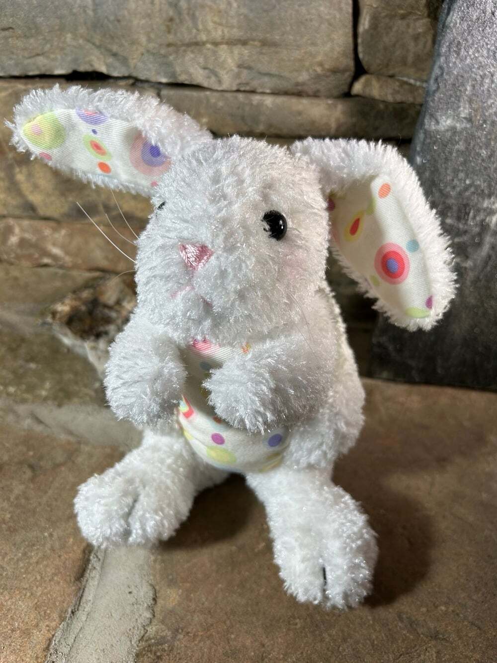 Bath & Body Works Bunny Easter pastel Polka Dots Plush Stuffed Animal